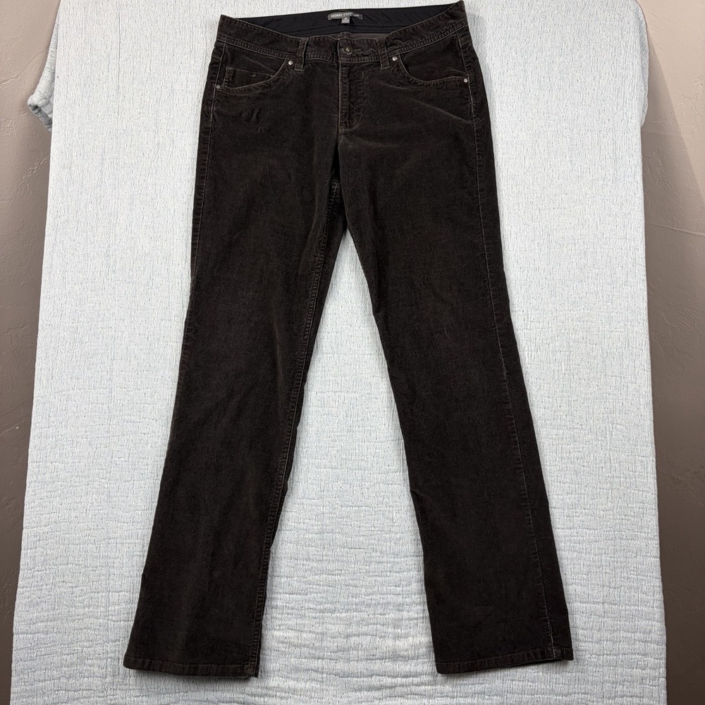 Horny Toad Corduroy‎ Straight Pants, Women 8 (32x32) Brown Stretch Corduroy